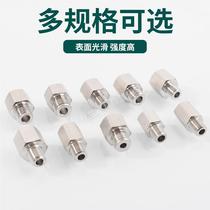 Pressure gauge 304 stainless steel internal and external wire conversion joint M5M6M8M10*1M12M14M20 to 1 2-point thread