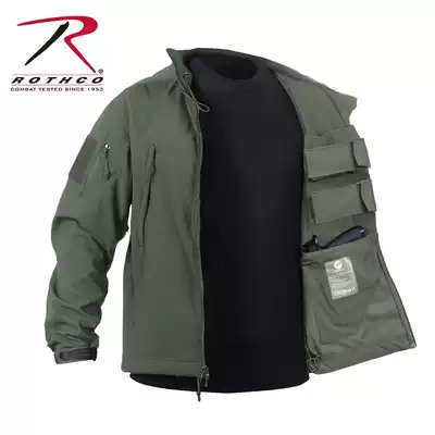Rothco outdoor tactical soft shell jacket windproof Waterproof warm jacket wool lining U.S. imported 55585