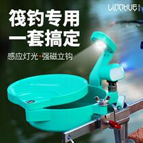 Linhu raft fishing bait tray full magnetic universal strong magnetic bracket accessories one-line magnetic bridge raft night fishing light new bait tray