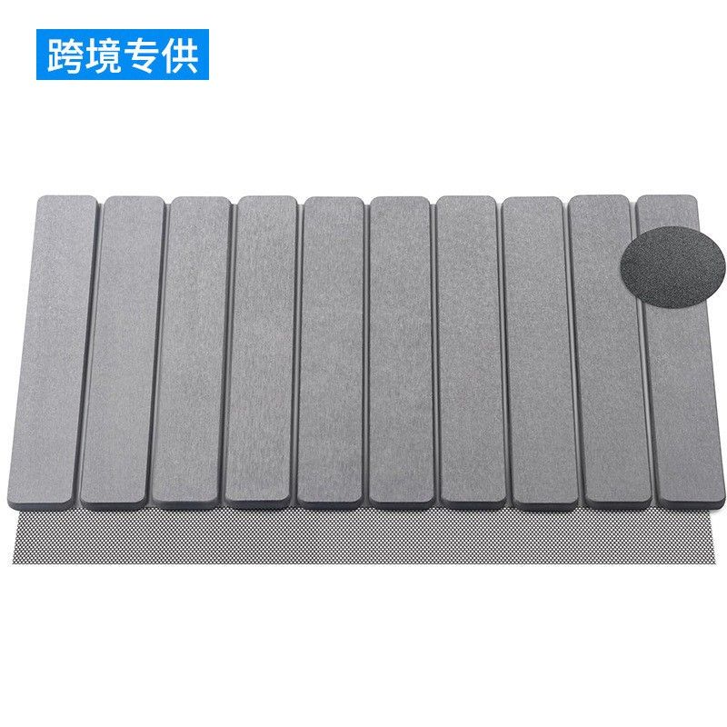 Cross-Border Foldable Diatomaceous Earth Bath Mat, Quick-Drying Shower Mat, Non-Slip Bathtub Mat, Kitchen Countertop Drying Mat