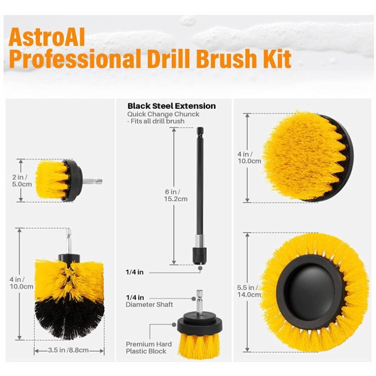 Cleaning Brush Electric Universal Hand Drill Household Car Wash Tool Brush Head Multifunctional Floor Brush Rotating Tile Polishing