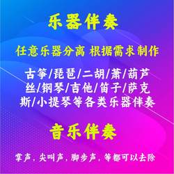 악기 악기 반주 제작 오디오 악기 분리 구천 피아노 바이올린 기타 색소폰 플루트 제거