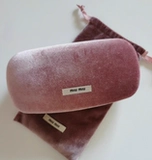 Miu Miu Miu Glasses Box Солнцезащитные очки коробка солнцезащитные очки поляризованная зеркальная коробка бархатная ткань Flip Box
