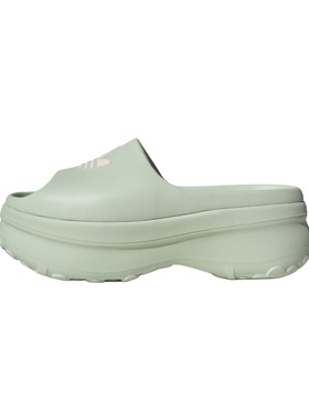 adidas Adifom Stan 时尚潮流 防滑防磨一字拖鞋 女款 绿色