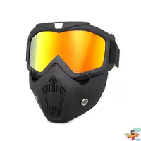 Маска черная рама+имитация красная пленка