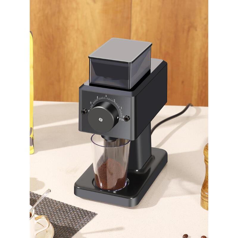 Small Semi-Automatic Coffee Grinder for Home and Commercial Use, Italian-Style Coffee Machine with Multiple Adjustment Settings
