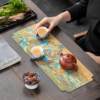 Chinese ancient painting waterproof dry tea towel double-sided Zen tablecloth tea ceremony accessories table flag tea mat tea set tea cloth tea cloth