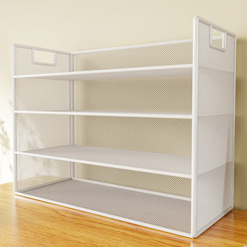 Desktop shelf bookshelf household table layered shelf desk office desk multi-layer storage artifact countertop shelf