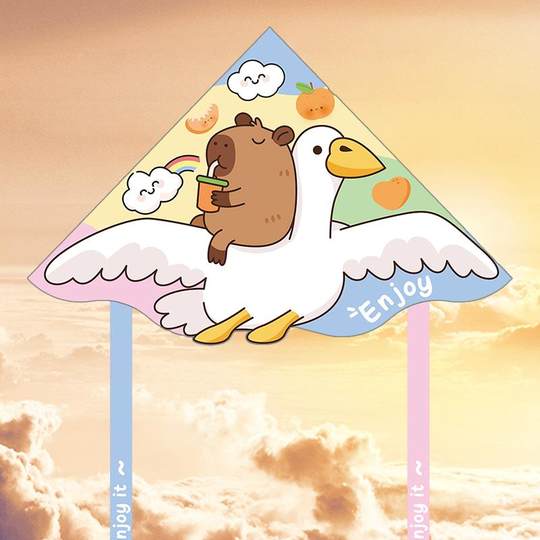 Kapibala Big Goose Kite for Children and Adults, Easy to Fly in Light Breeze, Made in Weifang, 2025 Edition