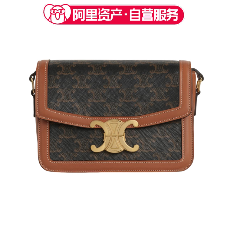 Brand New Celine Teen Triomphe Logo Printed Handbag Single Shoulder Crossbody Bag