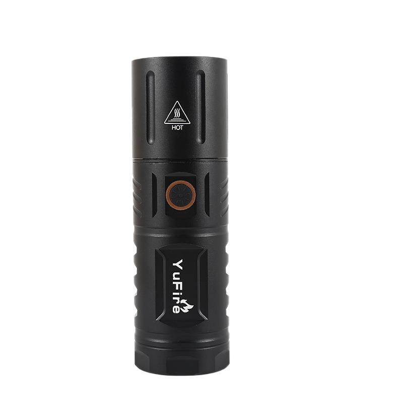 Cross-border strong light flashlight high-power long-range charging ultra-bright outdoor household multi-functional self-defense white laser flashlight