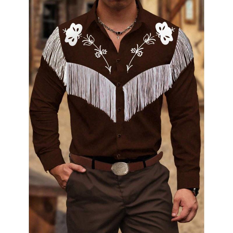Q 98364 3D Printed Lapel Shirt 3D Printed Lapel Shirt