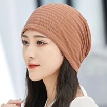 Womens hats for bald heads after chemotherapy womens thin summer pile hats confinement hats headscarves Baotou hats