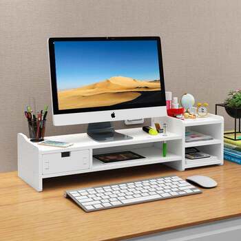 Monitor elevated stand desktop computer elevated stand pad elevated base bracket desktop storage shelf