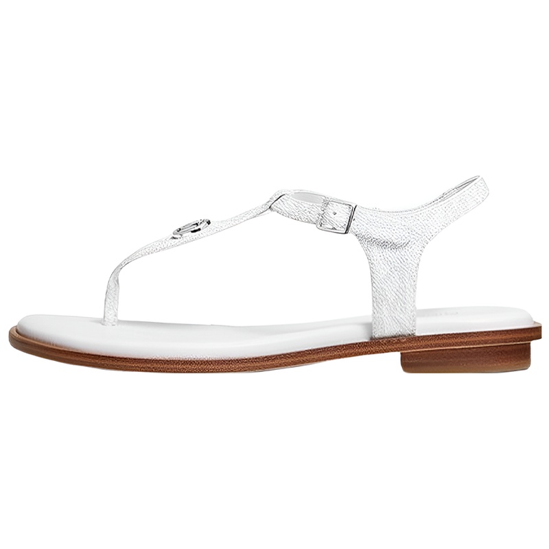 MICHAEL KORS 迈克高仕 棉布涤纶 简约休闲 时尚凉拖 女款 白色