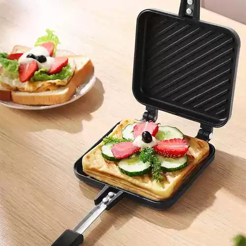 Газовая сэндсуальная плесень для хлеба с двойной жареной сковородом для печь для выпечки плесени, не сэкономленная энергия, прочный двойной противень для выпечки