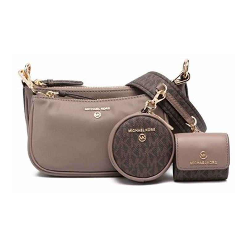 MICHAEL KORS MK Jet Set 三合一通勤斜挎包 女款 浅褐色图片