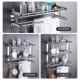 Titanium Alloy Bathroom Shelf Bathroom Storage Wall Space Aluminum European Style Adhesive Stainless Steel Desktop Toilet