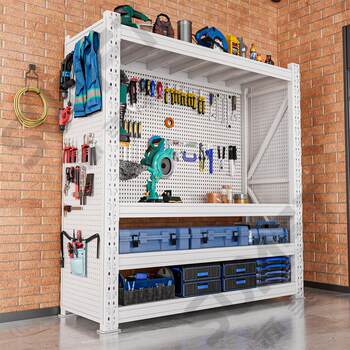Heavy-duty shelves hardware factory mold storage tool rack side hole board multi-layer storage rack garage storage rack