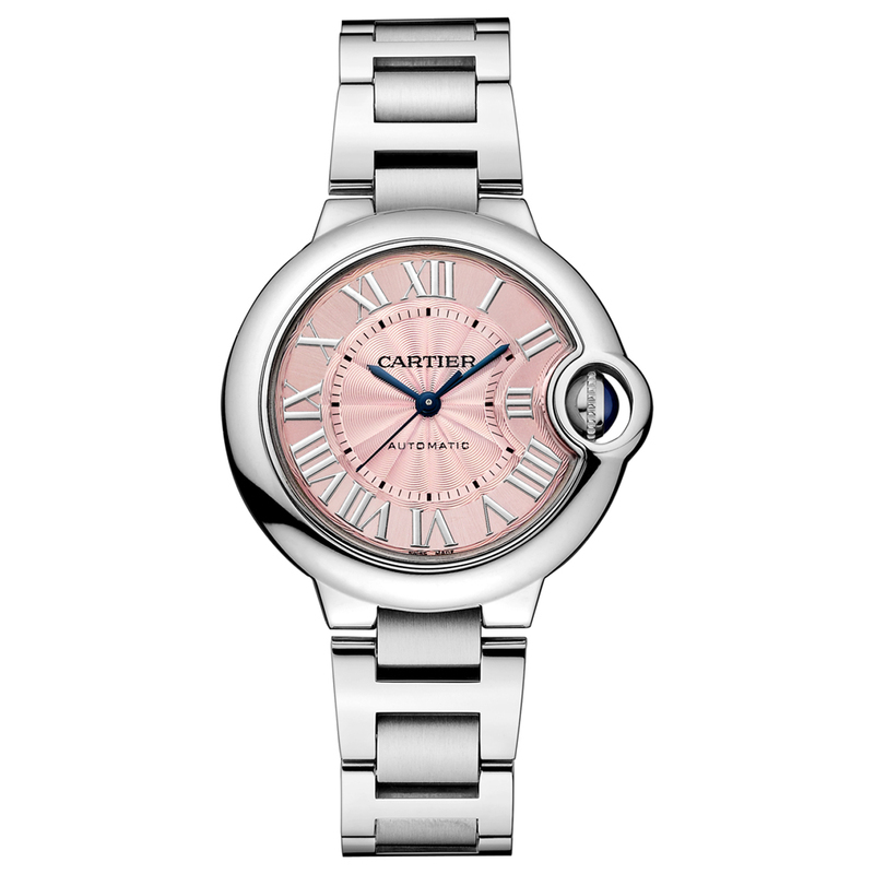 9.8 New Cartier Blue Balloon Series Automatic Mechanical 33mm Women's Genuine Watch Wsbb0046