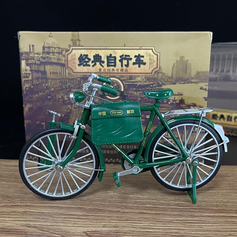 Nostalgic Ornaments, Vintage 28-Inch Bicycle Model, Mini Replica of Old-Style Bicycle, Nostalgic Retro Old Object