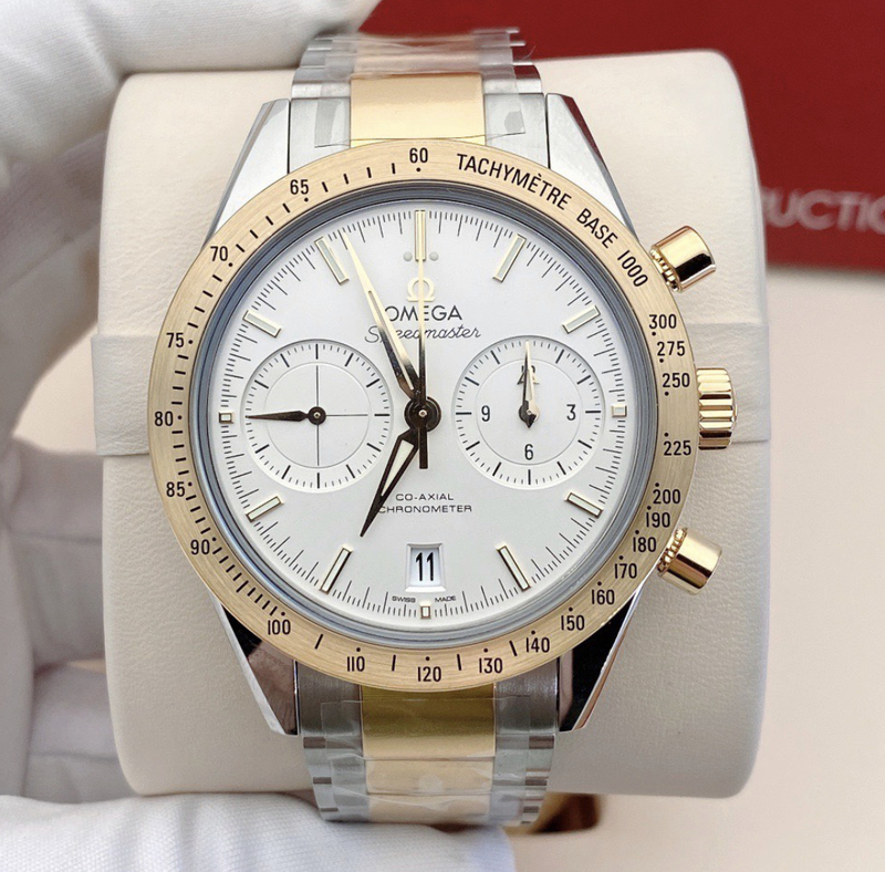 Direct Purchase of a Brand New, Unused 41.5mm Omega Speedmaster Series Silver-White Panda Dial Automatic Mechanical Men's Watch