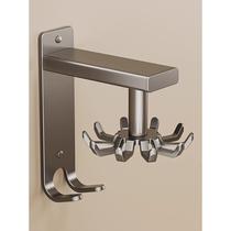 Kitchen rotating hook no punching wall-mounted storage rack kitchen utensils spatula cutting board spoon shovel storage rack