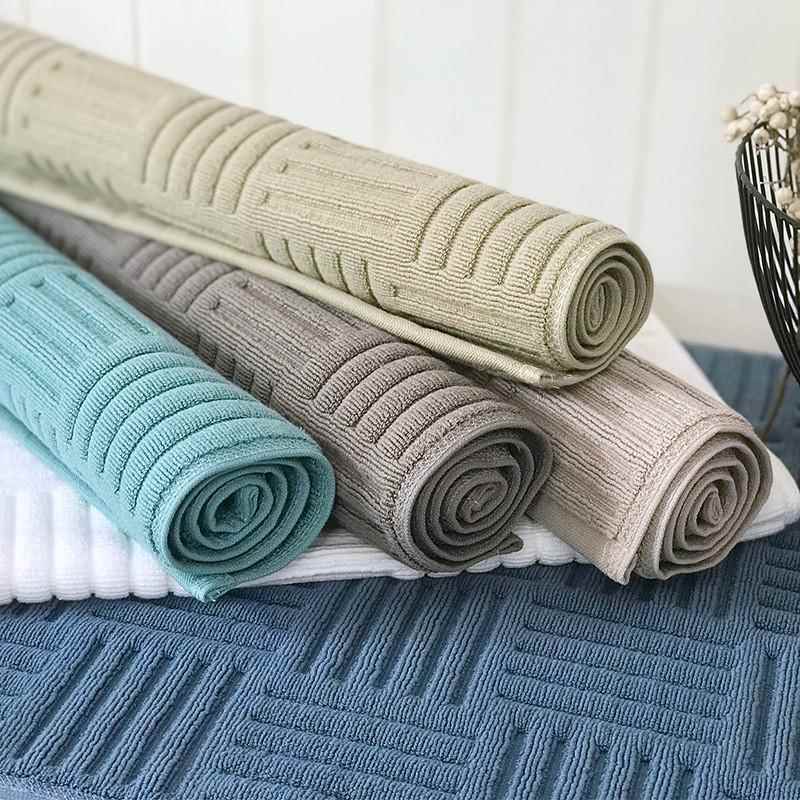 Hotel Floor Towel, Bathroom Mat, Pure Cotton, Thickened, Absorbent, Non-Slip, Toilet, Bathroom, Foot Mat, Household Foot Wiping Cloth