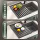Drain Rack 304 Stainless Steel Kitchen Sink Bowl Rack Storage Rack Dishwashing Basin Dish Storage Basket Clothing Storage Bag