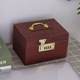 National trend retro wooden piggy bank password lock storage box cash storage box rectangular desktop jewelry tea storage box