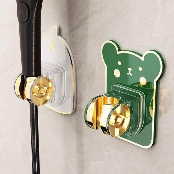 花洒支架通用型免打孔浴室淋浴固定神器可调节喷头挂钩座底座配件