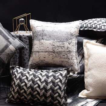 2023 black and white art french cushion amazon living room sofa cushion bedside cushion bay window lumbar pillow
