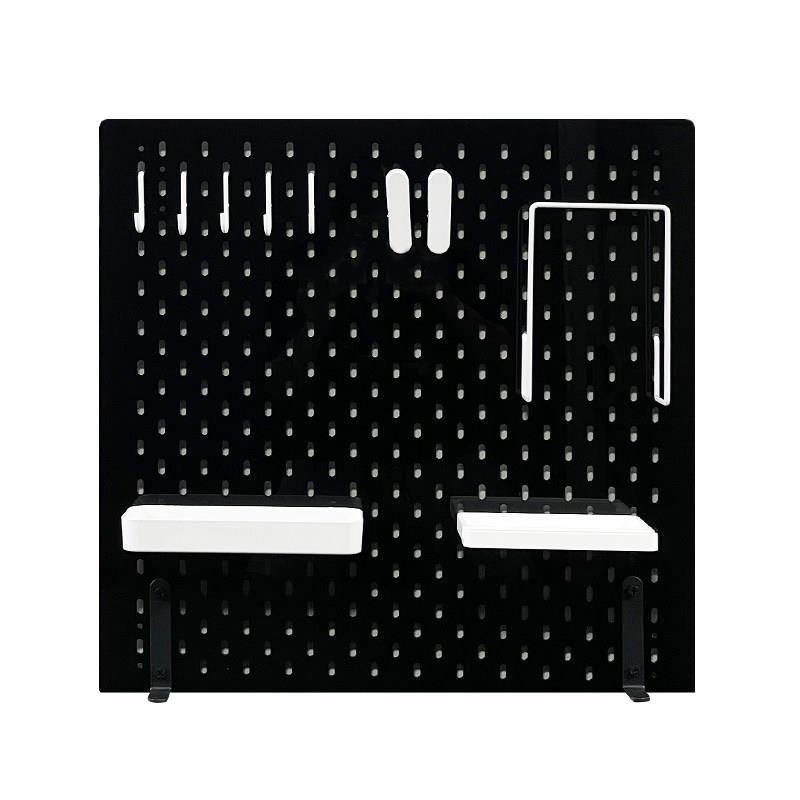 Black acrylic perforated board without punching computer wall wall rack e-sports room decoration computer desk customization