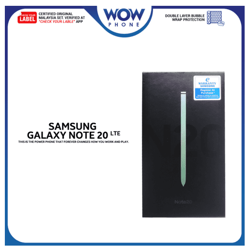[Free Shipping] Samsung Galaxy Note 20 LTE Original Smartphone (8GB RAM+256GB ROM) 1 Year Warranty by Samsung Malaysia