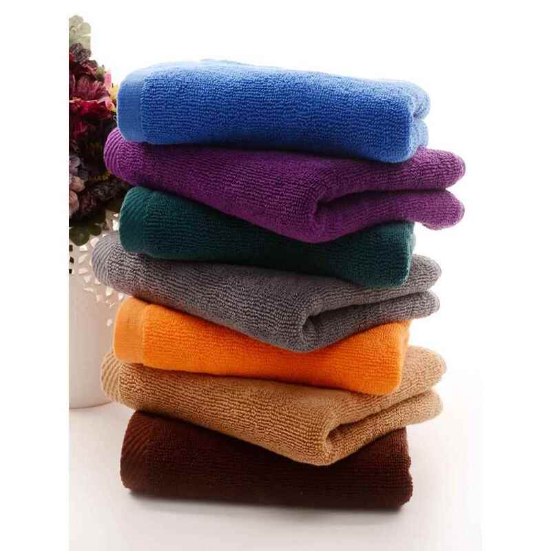 Square Towels for Hotels, Beauty Salons, Ktvs, Kindergartens, and Restaurants, Thickened Pure Cotton Face and Hand Towels, 5 Pieces