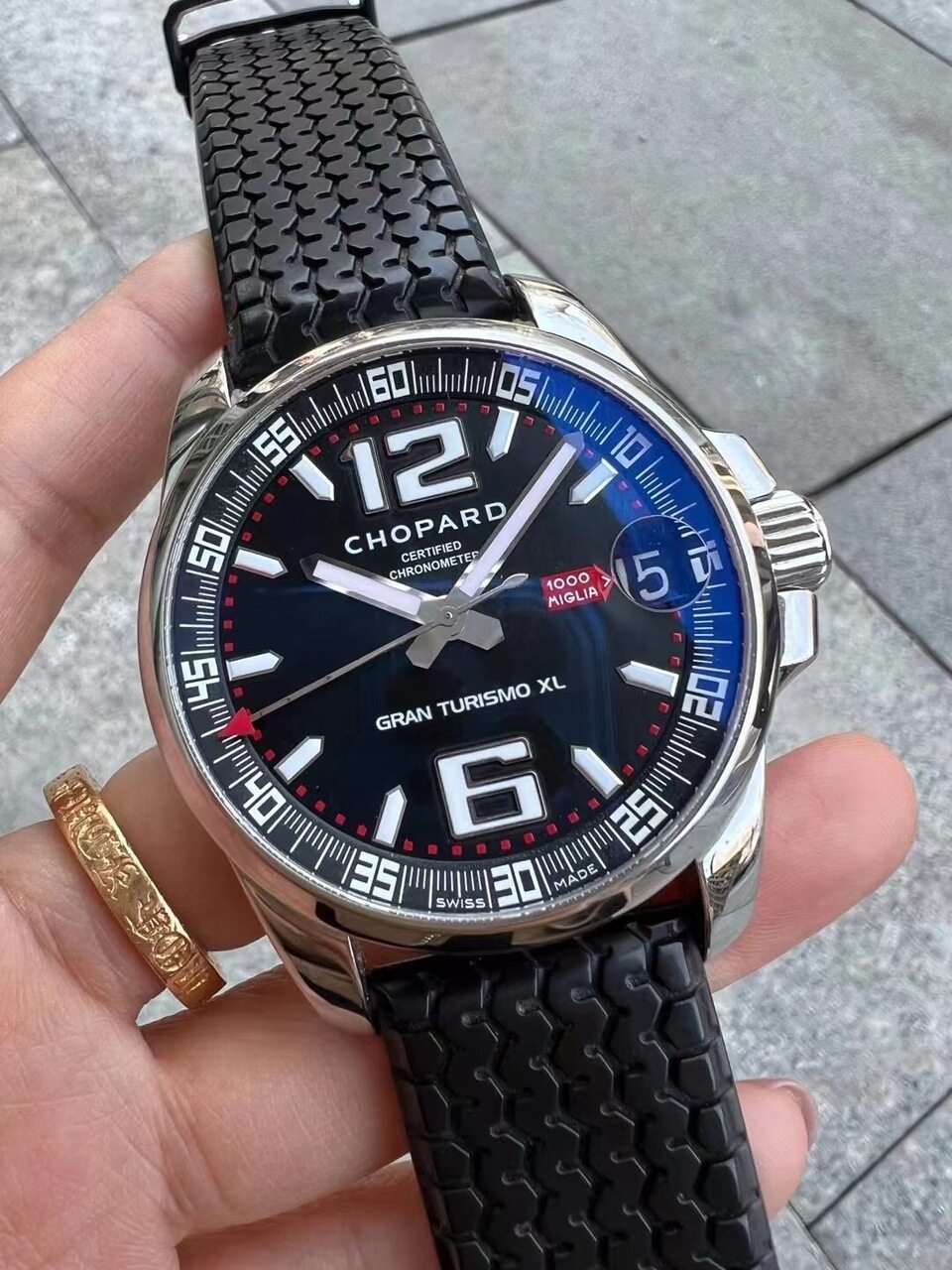 98 New Chopard Classic Racing Series 44mm Automatic Mechanical Calendar Watch Men's Watch 168997 Genuine