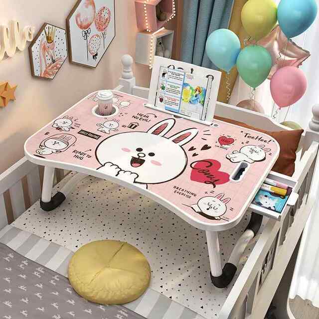 Foldable Small Bed Table, Lazy Computer Desk, Dormitory Student Study Writing Desk, Home Bedroom Floor Desk