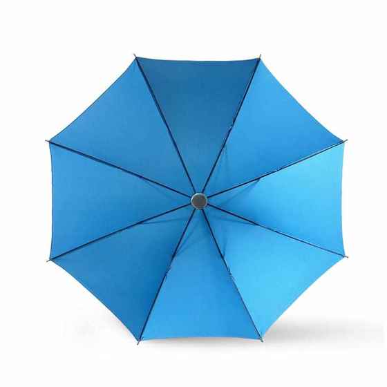 抖音伞厂蓝色长柄伞纯色简约高颜值学生雨伞结实加厚抗风韩剧偶像