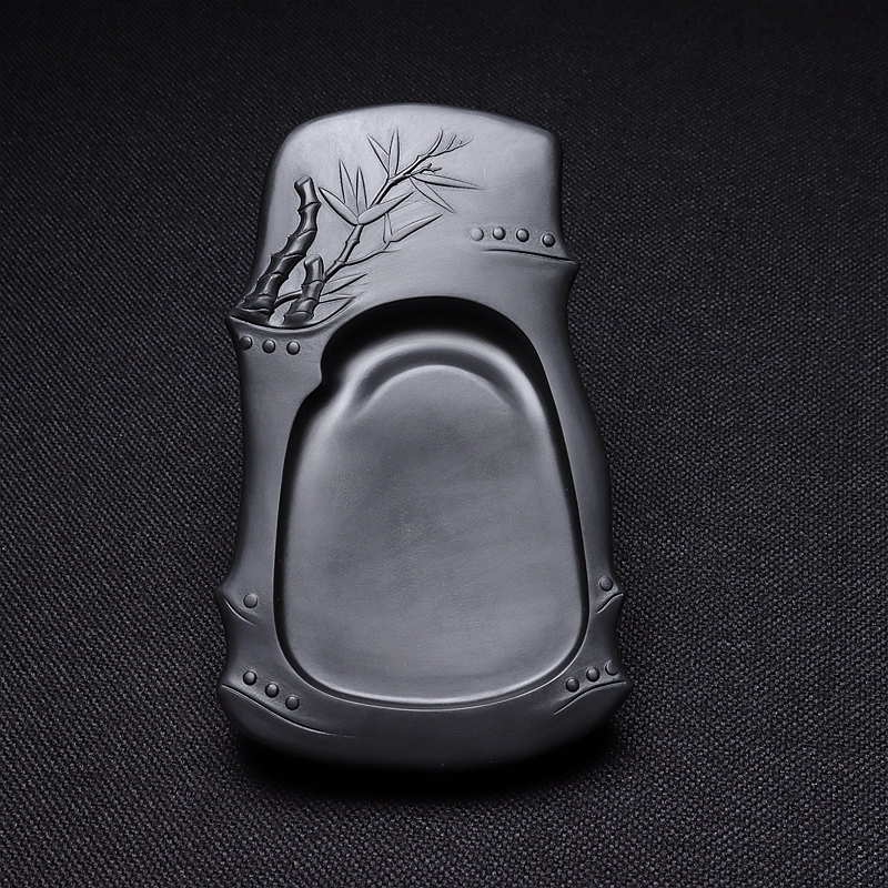 High Wind Bright Festival Non-relic Handmade Standard Pinstone Ink Stone of Anhui Ink Stone Ink and Ink Stone-ink Ink Stone Classic Black Light Board