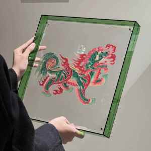 Shadow Puppet Decorative Painting, Traditional Intangible Cultural Heritage, Handmade New Chinese-Style Hanging Painting