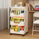 Door cart storage rack floor-standing movable snack storage rack home bedroom bedside table living room storage rack