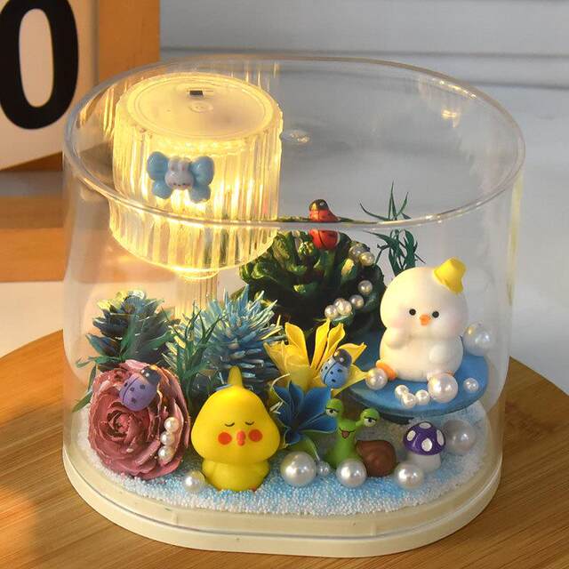 Green Shadow Landscape Light Micro Landscape DIY New Handmade Material Kit Creative Theme Scene Night Light Toy