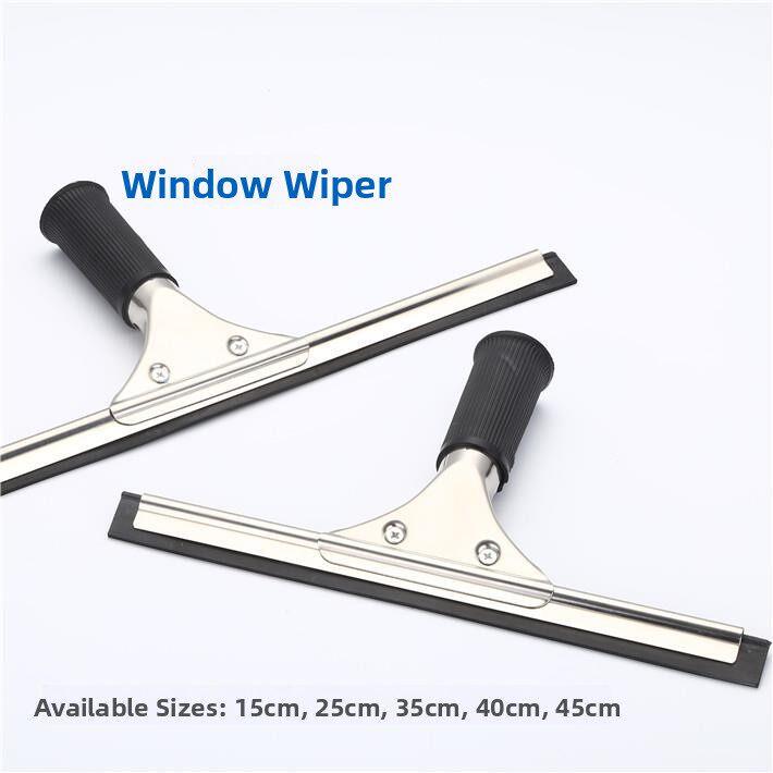 Stainless Steel Glass Scraper Cleaning Tool Window Scraper Water Wiper Glass Wiper Rubber Strip Scraper for Home Use Stainless Steel Glass Scraper Cleaning Tool Window Scraper Water Wiper Glass Wiper Rubber Strip Scraper for Home Use