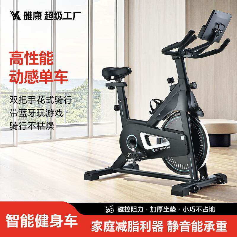 Yakang|Intelligent magnetically controlled spinning bicycle home indoor exercise bike sports bicycle rehabilitation training bicycle