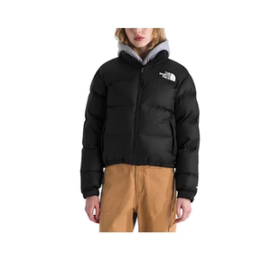 北面THE NORTH FACE Nuptse 系列 Logo刺绣宽松长袖羽绒服 女款