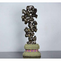 YPT20065 old collection of Shoushan stone moon tail purple Taihu stone seal ornaments