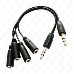 3.5mm 컴퓨터 원 포인트 2 오디오 케이블 모바일 한 포인트 두 커플 오디오 케이블 동기 스피커 3.5 헤드폰 오디오 케이블