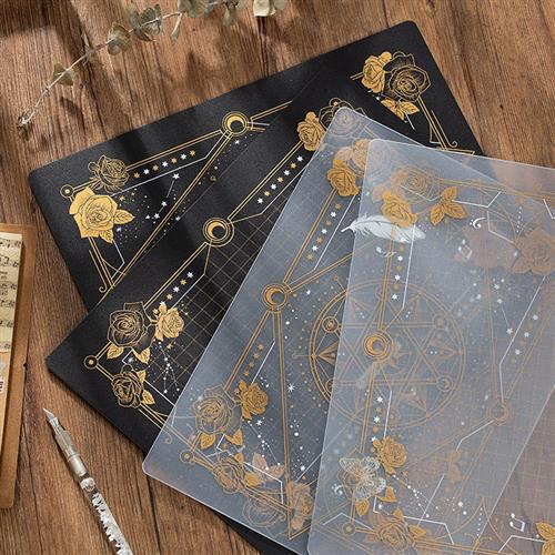Magic Array Cutting Mat A4 Rubber Stamp Engraving Art Craft Black Gold Desktop Protective Soft Mat
