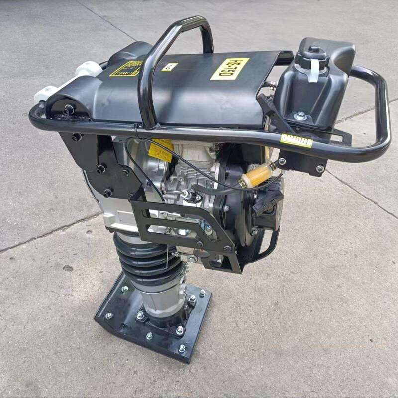 Hand-Held Diesel Impact Compactor Hs-75D Small Concrete Pavement Compactor Foundation Courtyard Ditch Compactor