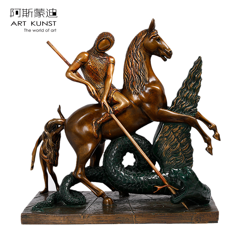 Asmondi Switzerland imports Salvador Dali < San Qiao Zhi and Long > Limited Sculpture Art Collection-Taobao